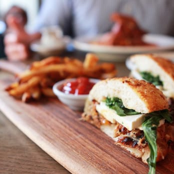 AOC - Pork Belly & Peach Focaccia - Cocktail Bars Near Me - Los Angeles, California