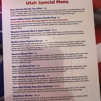Roadtrip Bayshore - Utah was the theme tonight but still had a regular menu. - Cocktail Bars Near Me - Bay Shore, New York
