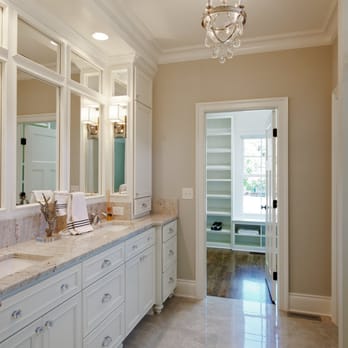 June Delugas Interiors - a bathroom with marble countertops - Interior Design Near Me - Clemmons, North Carolina June Delugas Interiors - a bathroom with marble countertops - Interior Design Near Me - Clemmons, North Carolina