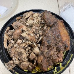 Yum Village - Ordered the jerk chicken, non spicy rice and plantain.