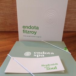 endota spa Carlton North - Gift cards. Image source: Endota Spa