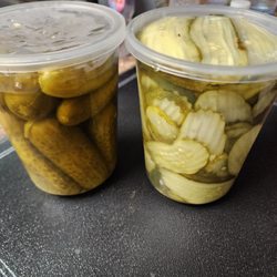 The Icehouse Pickle Garden - Garlic dills and Garlic shackles!