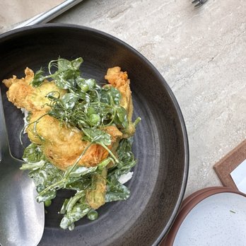 Compound - Burrata and pea tendril salad - Art Space Rentals Near Me - Long Beach, California Compound - Burrata and pea tendril salad - Art Space Rentals Near Me - Long Beach, California
