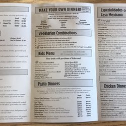 Casa Mexicana - Menu