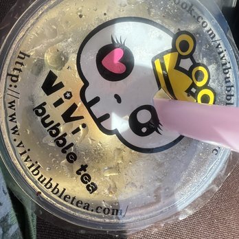Vivi Bubble Tea - Passion Fruit Slush with lychee jelly - Bubble Tea Near Me - San Marcos, California