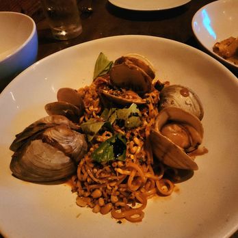 Nobie's - Spaghetti with Clams - New American Near Me - Houston, Texas Nobie's - Spaghetti with Clams - New American Near Me - Houston, Texas