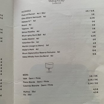 Le Grand Café d’Athènes - Aperitif menu - Greek Near Me - Paris, 01
