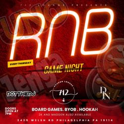 712 Hookah Lounge - RNB AND GAME NIGHT EVERY THURSDAY