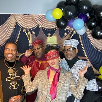 Pose Flash Photo Booth Rental - Party goers enjoying our selfie photo booth with props! - Photo Booth Rentals Near Me Pose Flash Photo Booth Rental - Party goers enjoying our selfie photo booth with props! - Photo Booth Rentals Near Me