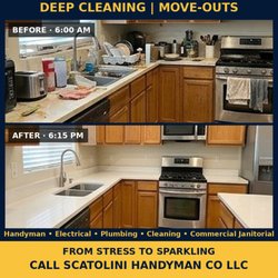 Scatolini Handyman - Deep Cleaning & Move-Outs -- from stress to sparkling in one day! Call Scatolini Handyman Co LLC at (928) 414-8677 for a FREE estimate.