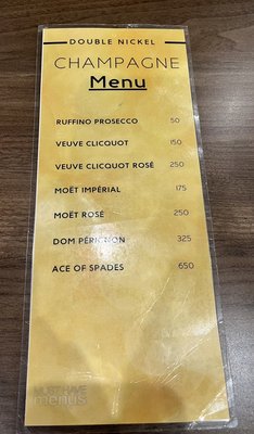 Menu photo 5 Double Nickel Cleveland, OH