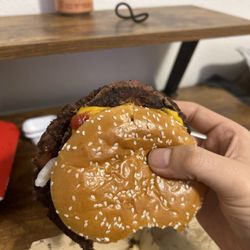 McDonald's - Patties are burnt and old.