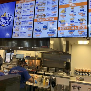 White Castle - the menu of a fast food restaurant - Burgers Near Me - Jean, Nevada