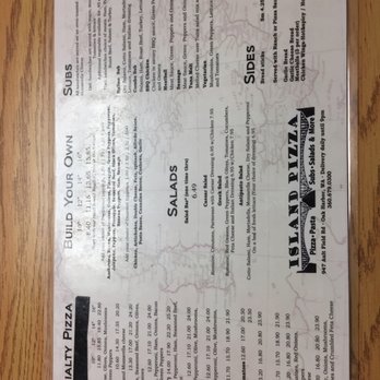 Island Pizza - the menu of the restaurant - Salad Near Me - Oak Harbor, Washington