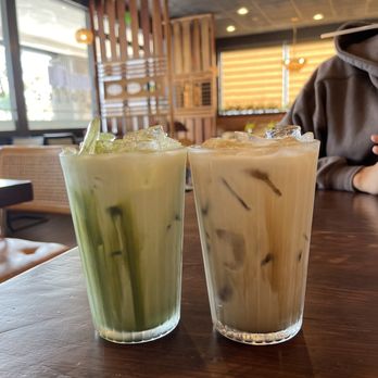 Namu Kitchen - Matcha Latte + Hojicha Latte - Breakfast & Brunch Near Me - West Covina, California Namu Kitchen - Matcha Latte + Hojicha Latte - Breakfast & Brunch Near Me - West Covina, California