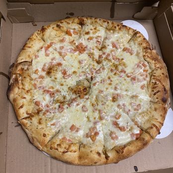 Trolley Stop Inn - White pizza - Large - Pizza Near Me - Bethel Park, Pennsylvania Trolley Stop Inn - White pizza - Large - Pizza Near Me - Bethel Park, Pennsylvania