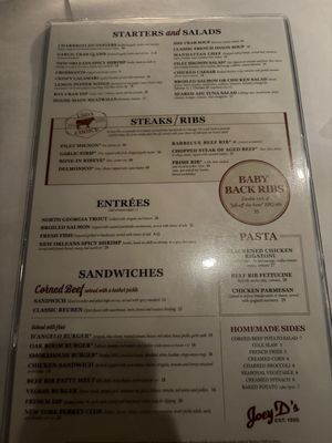 Menu photo 1 Joey D's Oak Room Atlanta, GA Menu photo 1 Joey D's Oak Room Atlanta, GA