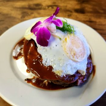 Guieb Cafe - Prime Rib Loco Moco, great flavor - New American Near Me - Aiea, Hawaii