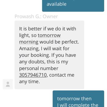 Prowash Go - I Called and appointment was set for the next day 9am - Car Wash Near Me - Miami, Florida