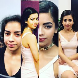 Infinity Salon - Makeup and hair done she look very beautiful