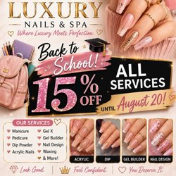 Back to school15% off all service. Until 8/20. Thank you for choosing us.