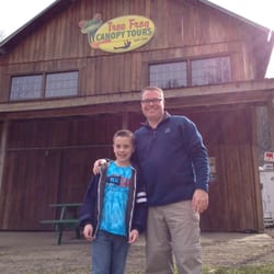 Treefrog Canopy Tours - Brock and Reed after the zip line adventure