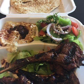 Green Corner Restaurant - Lamb chops with baba ghannoug and Greek salad - Mediterranean Near Me - Chandler, Arizona Green Corner Restaurant - Lamb chops with baba ghannoug and Greek salad - Mediterranean Near Me - Chandler, Arizona