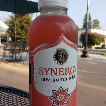 Nectar Cafe - a bottle of synergy raw kombucha - Vegetarian Near Me - Auburn, California