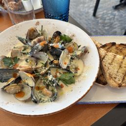 Clams and mussels