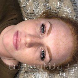 Brows By Nicky B - Ombré brows immediately after procedure