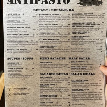 Restaurant Antipasto - menu - Bars Near Me - Mont-Tremblant, Quebec Restaurant Antipasto - menu - Bars Near Me - Mont-Tremblant, Quebec