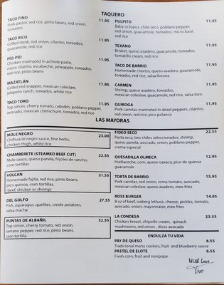 Menu photo 8 Taquero Dallas, TX Menu photo 8 Taquero Dallas, TX