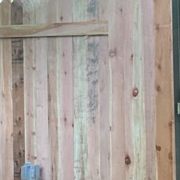 Finished fence Finished fence