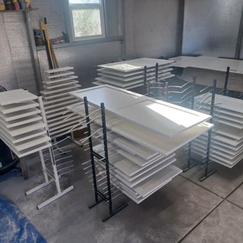RDC Cabinet Painting - Finished doors drying - Painters Near Me - Tucson, Arizona RDC Cabinet Painting - Finished doors drying - Painters Near Me - Tucson, Arizona
