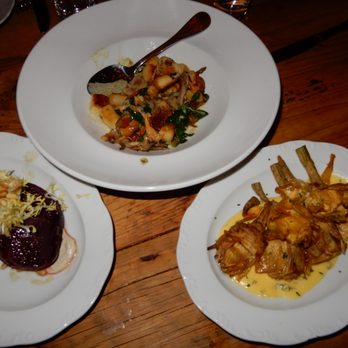 BOBO - Beet salad, gnocchi and artichokes - French Near Me - New York, New York BOBO - Beet salad, gnocchi and artichokes - French Near Me - New York, New York