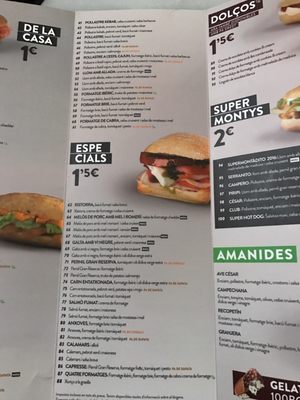 Menu photo 7 100 Montaditos Barcelona, B