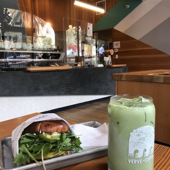 Verve Coffee Roasters - Matcha & egg sandwich with avocado and bacon added - Coffee & Tea Near Me - San Francisco, California