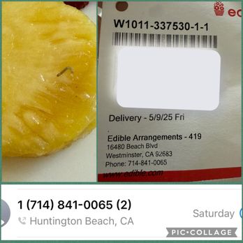 Edible Arrangements - Light GREEN WORM, Calls Made, Location - Gift Shops Near Me - Westminster, California