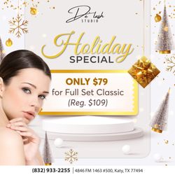 De’ Lash Studio - Holiday Special
ONLY $79 for Full Set Classic (Reg. $109)
Holiday Special at De' Lash Studio!
Get the Full Set Classic for ONLY $