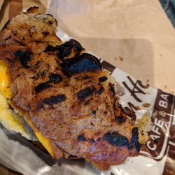 Tim Hortons - Burnt Tim Hortons croissant breakfast sandwich