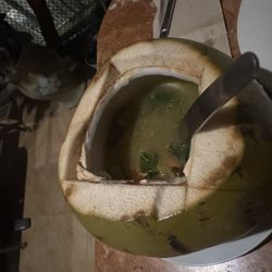 El Nido Boutique Artcafe - Buko Shrimp Sinigang!