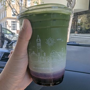 Binge Coffee House - blueberry matcha latte - Vietnamese Near Me - Berkeley, California