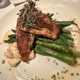 Blackened Red Snapper with crab meat. Blackened Red Snapper with crab meat.