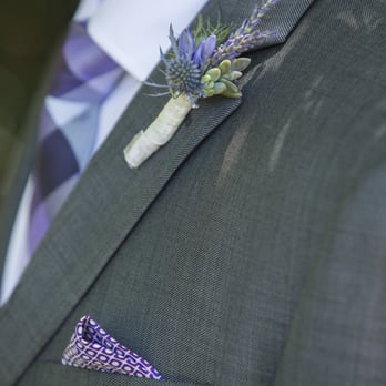 Jen Priest Weddings - Groom boutonniere - Wedding Planning Near Me