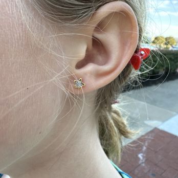 Rowan Garden City Center - My daughter right after she got her ears pierced. - Jewelry Near Me - Cranston, Rhode Island Rowan Garden City Center - My daughter right after she got her ears pierced. - Jewelry Near Me - Cranston, Rhode Island