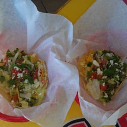 Fuzzy's Taco Shop - Shredded beef and pork Tacos (soft)