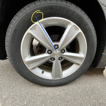Precision Tune Auto Care - Again, same tire and same location (right rear), just different position of angle, taken days after they were "rotated" - Auto Repair Near Me - Roseville, Minnesota Precision Tune Auto Care - Again, same tire and same location (right rear), just different position of angle, taken days after they were "rotated" - Auto Repair Near Me - Roseville, Minnesota