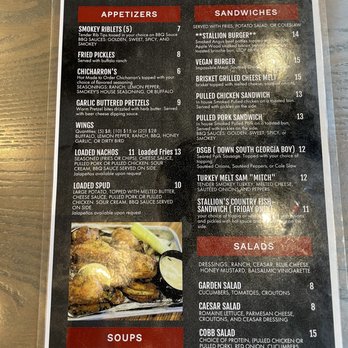 Smokey Stallion - Food menu - Barbeque Near Me - Atlanta, Georgia Smokey Stallion - Food menu - Barbeque Near Me - Atlanta, Georgia