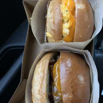 Eggslut - Two of their sandwiches. - New American Near Me - Glendale, California