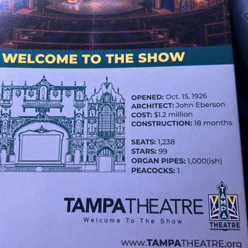 Tampa Theatre - Info - Cinema Near Me - Tampa, Florida Tampa Theatre - Info - Cinema Near Me - Tampa, Florida